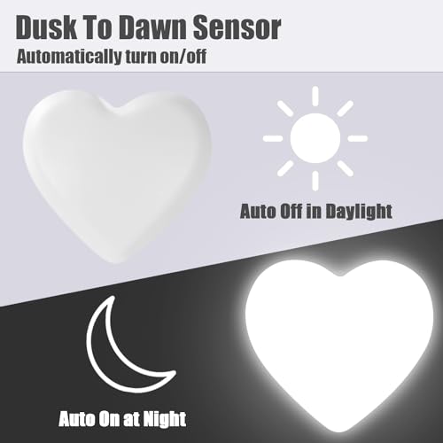 Image of INZU Night Lights Plug into Wall, LED Night Light for Kids, Cute Nightlight with Auto Dusk to Dawn Sensor, LED Nightlight with Soft Warm Light for Bedroom, Nursery, Bathroom, Hallway (White)