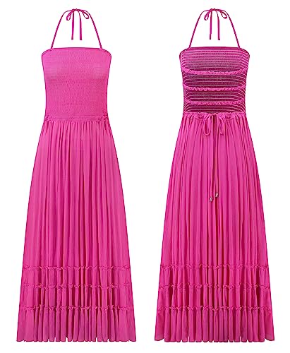 Image of R.Vivimos Womens Summer Boho Sexy Backless Long Dresses