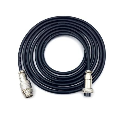 Cable conector GX12 4 pines macho a hembra 1 metro miniatura 6