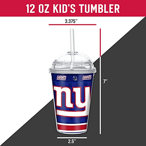 Image of Rico Industries NFL Football Rookie of The Year 12oz Acrylic Tumbler, Youth Tumbler with Swirly Straw