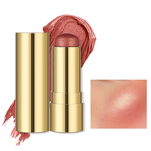 Dageda Cream Blush Makeup Stick, Matte Blush Stick For Cheeks And Lip Tint, Waterproof Shimmer Blush Stick Makeup Dewy Finish, Lightweight Blush Face Stick Face Cosmetics Gift For Girls And Women (03) #TOP7