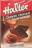Halter Sugar Free Chocolate filled Caramel Hard Candy Bonbons 36g Flip Top Box (one box)