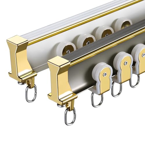 Rail de rideau flexible en aluminium de 5m pour fixation plafond et mur