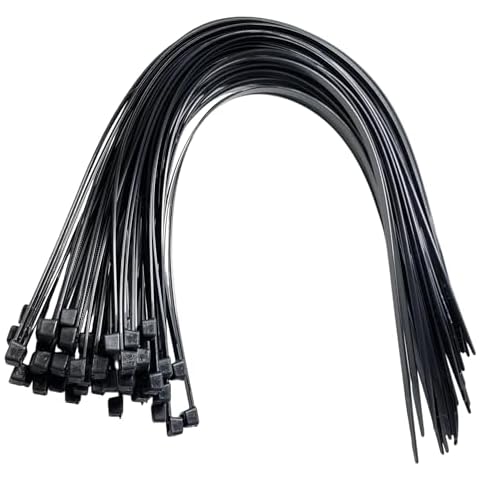 Heavy Duty Black Plastic Cable Ties 9.0mmx550mm Cover