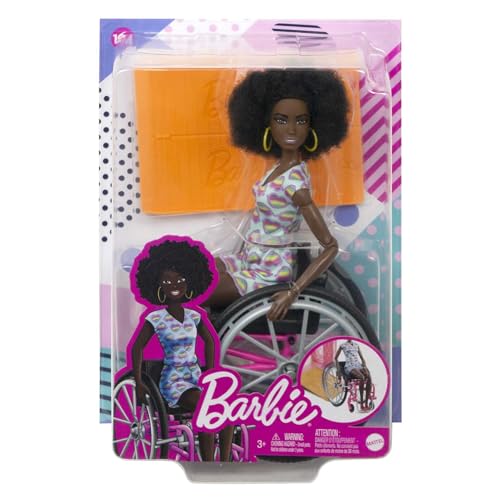 Barbie Fashionistas Wheelchair Black Doll - 6