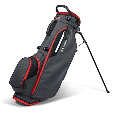 Datrek Carry Lite Stand Bag, Charcoal/Red/Black, Large Cover