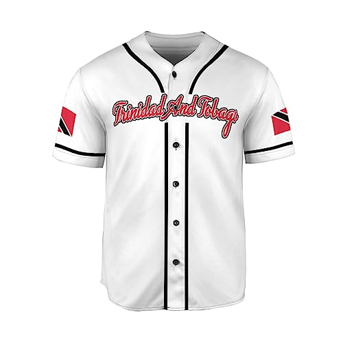 Camiseta personalizada de béisbol MonkeyVan Trinidad y Tobago, camiseta orgullosa con bandera y escudo para hombres y mujeres TND6, tallas Small a 5X-Large miniatura 2