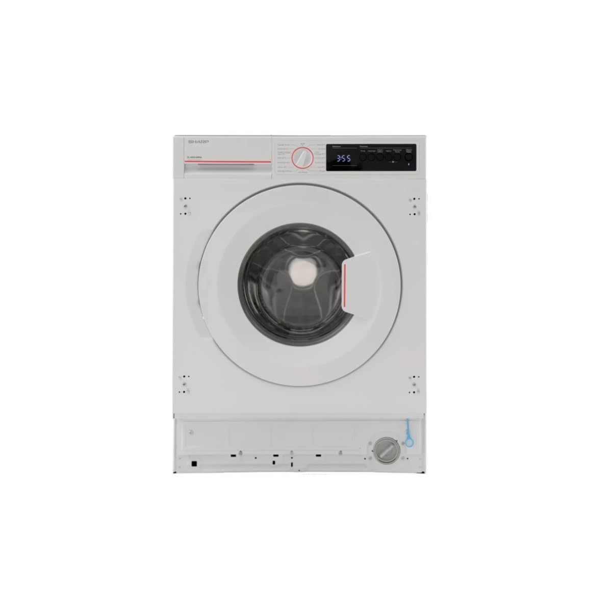 SHARP Lave linge encastrable ESNIB814BWNA, 8 kg, 15 prgrammes, 1400 tr/mn