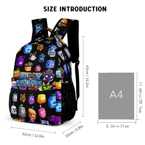 Generic Game Box Backpack Fruits Games Bookbag With Multiple Pockets Casual Fruits Laptop Backpack for Travel Picnic Outdoor3