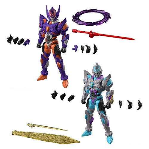 Bandai Shokugan Super Mini Pla Ssss.Gridman Gridknight & Gridman miniatura 1