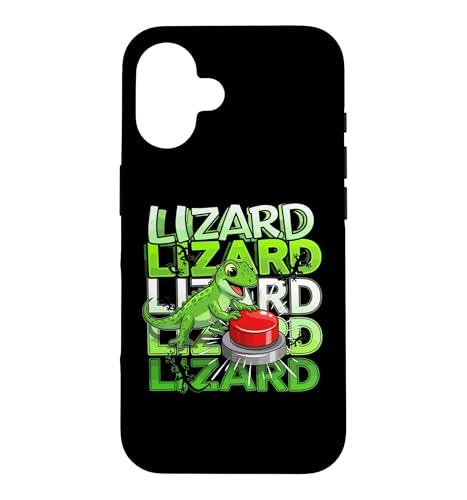 Funny Lizard Button Meme Weirdcore Animal �X�}�z�P�[�X iPhone 16 �p