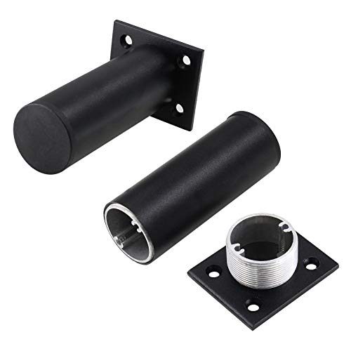 Kyuionty Set Of 4 Furniture Legs 4 Inch, Adjustable Aluminum Alloy Cabinet Legs, Metal Round Sofa Support Foot, Adjustable Feet For Kitchen, Table, Cabinet, Shelves, 1.5 Inch Diameter #TOP1