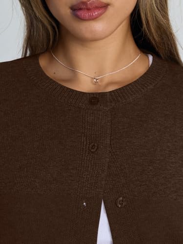 Image of Trendy Queen Cropped Cardigan Sweaters for Women Lightweight Y2k Fall Outfits Spring Fashion Clothes 2026