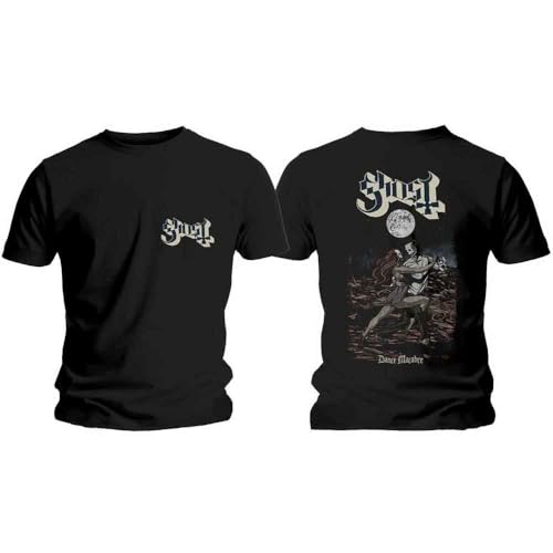 Ghost Dance Macabre Cover & Logo Official Tee T-Shirt Mens Unisex (X-Large) Black
