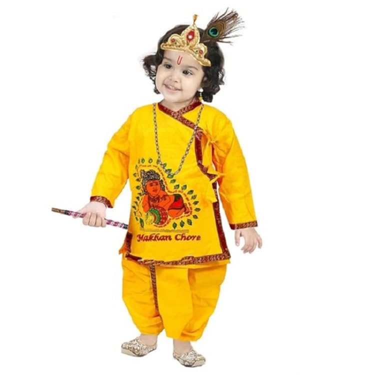 ME & YOU Krishna costume for Kids| Krishna Dress for Baby Boy Kids Set of Kurta Dhoti | Krishna Janmashatmi Costume for Kids| Baby Krishna Dress for Janmashtami (1-2 Years) (B0DC6QRFYF) Amazon Price History, Amazon Price Tracker