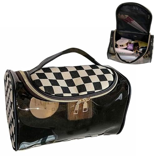 Image of Handcuffs Makeup Bag Cosmetic Organizer Toiletry Storage Pouch for Travel (Black)