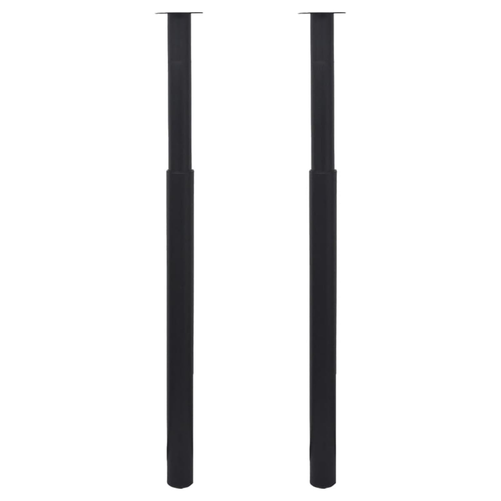 vidaXL Tafelpoten telescopisch 710-1100 mm zwart 2 st vidaXL Tafelpoten telescopisch 710-1100 mm zwart 2 st