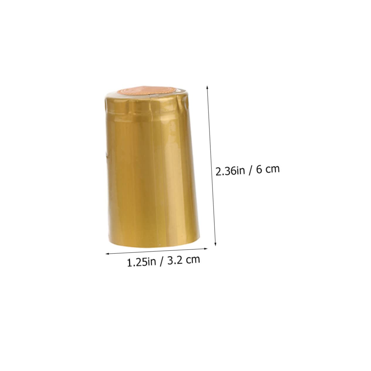 CONGARTENO 150pcs Wine Shrink Wraps Pvc Shrink Capsules Heat Shrink Bottle Sealer for Wine 30mm Diameter Gold Color Bottle Capsule Stopper