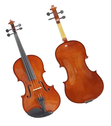 バイオリン スプルースメープル 4/4 バイオリン フィドル 初心者向け楽器 ケース 弓 弦 アクセサリー付き(Size 1/8)