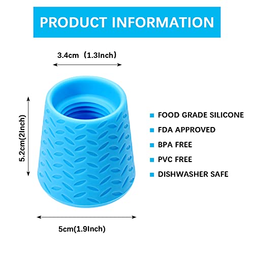 Honeydak 4 Pieces Pet Portable Shower Outdoor Shower Camp Shower Attachment Blue Green Water Sprayer Bottle Attachment Dog Shower Attachment Beach Shower for Outdoor Hiking Camping Dirt Removing - Image 3
