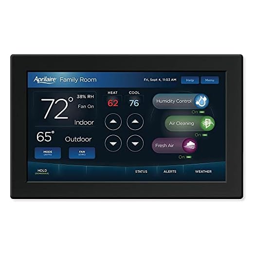 Aprilaire 8840 7-Inch Color Touchscreen Wi-Fi Automation IAQ Thermostat