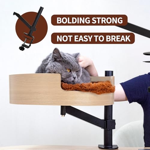 Mesa de cama para gatos com tapete para animais de estimação, rede para gatos, mesa ZBUQ para gatos