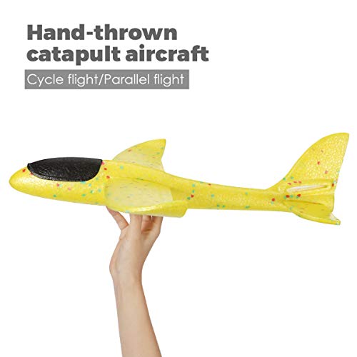 STOBOK 2 Peças de Brinquedos de Avião de Espuma Aviões de Lançamento de Mão Planador Modelo de Avião