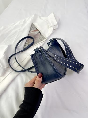 Image of Shoulder Bags Red Purse for Women Burgundy | 90s Y2k Bag, Studded, Leather Handbags, Crossbody Bag