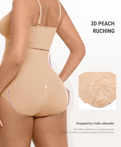 Image of FeelinGirl Body Shaper Tummy Control Shapewear Underwear High Waisted Shaping Briefs Panty Girdle