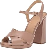 MICHAEL Michael Kors Women's Alexia Platform Block Heel Sandals (8 M US, Dark Khaki)