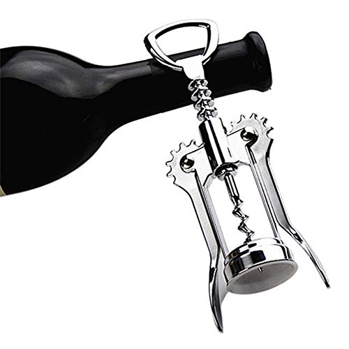 Sacacorchos de Vino Tinto de Metal, Acero Inoxidable, multifunción, Botella de Camarero, abridor de Tapa de Cerveza, abridor de Mango, Herramientas de Cocina, Accesorio