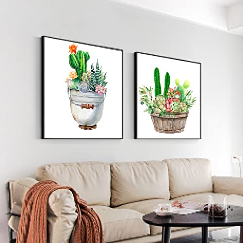 Cactus mur art photo pour petite chambre cadre non inclus