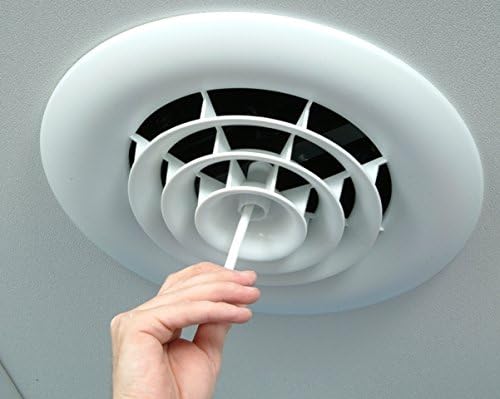 White Round Ceiling Diffuser and 8 in. Boot with Butterfly Damper