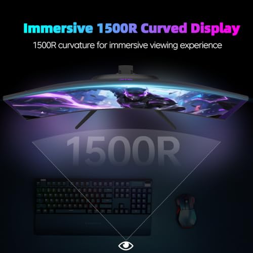 Image of KTC 27 Inch 1440p 200Hz Curved Gaming Monitor, WQHD 200Hz /HD 400Hz, H27S5