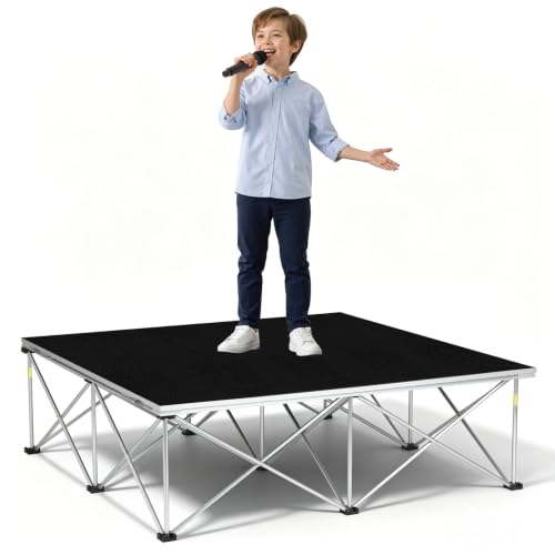 Image of 8x16ft Heavy Duty Portable Stage Platform, 1540 lbs Capacity Modular Stage