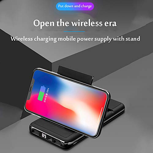 Power bank inalámbrico de 10000 mAh ideal para ver vídeos en el tren gracias a su soporte 6