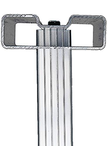 Svelt Scala Agricola Conica in Alluminio con Montanti Convergenti – 8 Pioli Antiscivolo – Per Raccolta Frutta e Potatura – Altezza 2,40 m