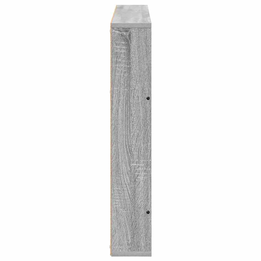 Makastle Magazinregal Holzwerkstoff Graues Sonoma 100 x 12 x 70 cm 2er-Set