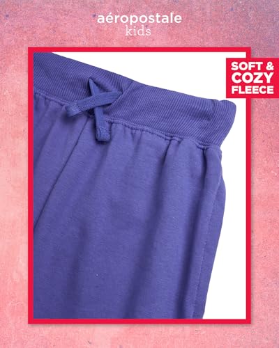 AEROPOSTALE Girls Sweatpants - Soft Fleece Joggers with Drawstring Waist and Pockets - Casual Athletic Pants for Girls (4-16)4
