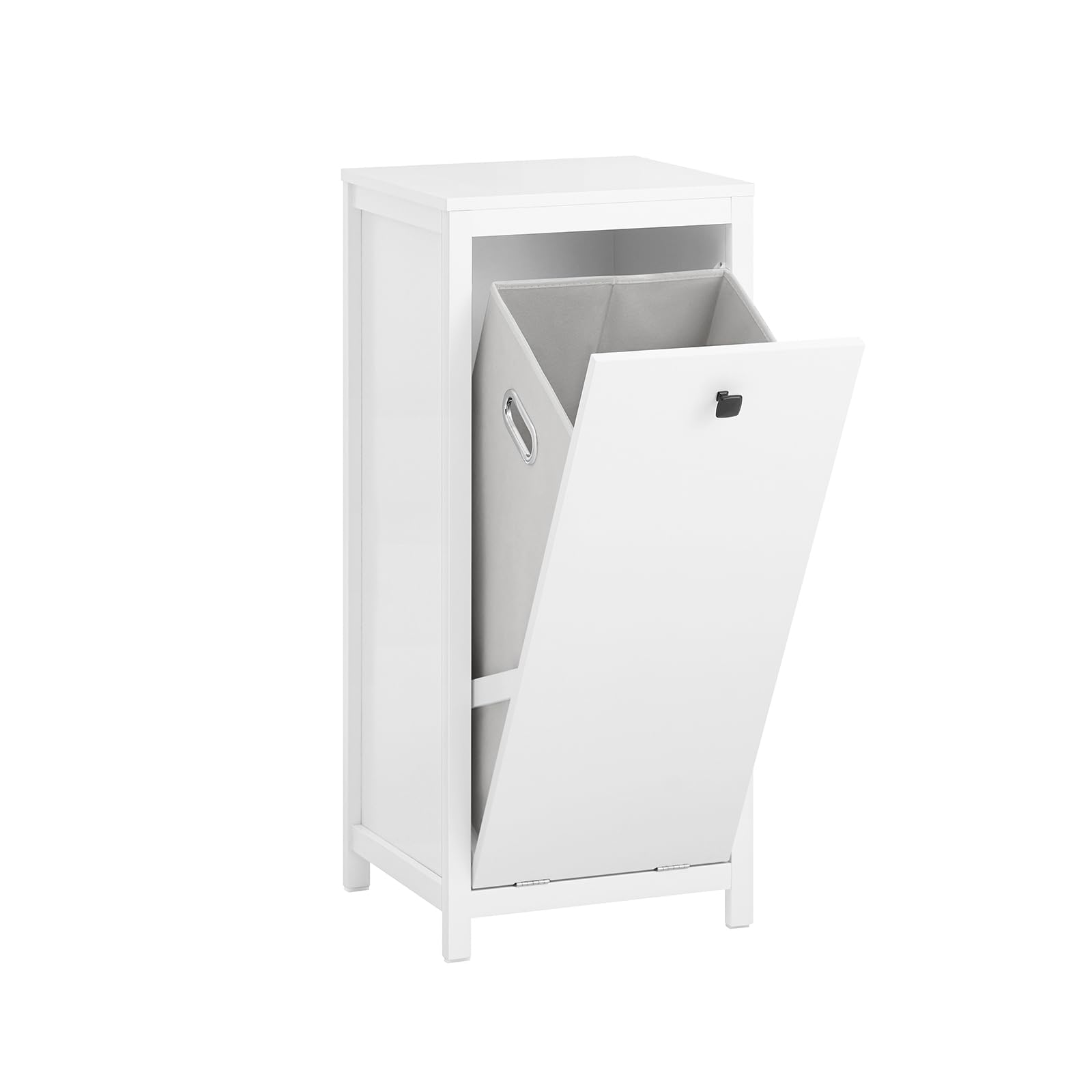 Wäscheschrank mit Korb, 90 cm hoch, Badezimmer-Aufbewahrungsbox, platzsparender Organizer, B 40 x T 35 cm, modernes Design für den Heimgebrauch