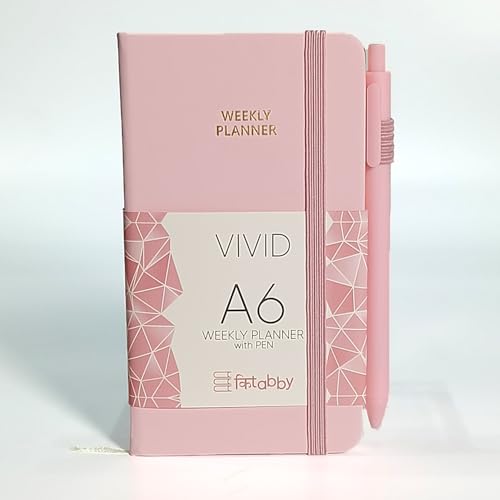 Image of Kitabby VIVID A6 Weekly Planner & A7 Notebook Combo - Baby Pink