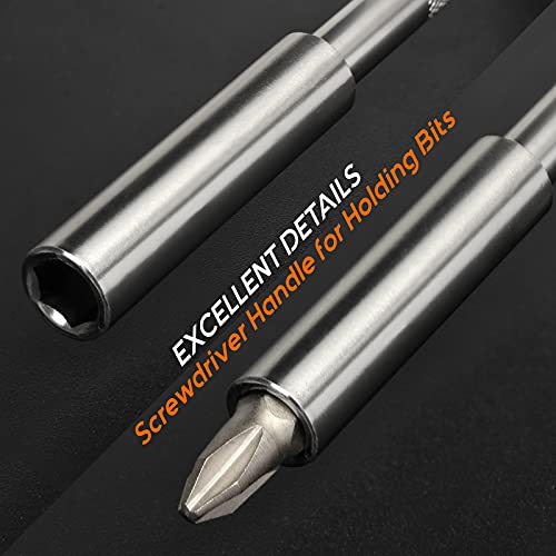 Tekprem Torx Bit Set With 1/4 Inch Magnetic Bit Driver,Tekprem 12-Piece Security Torx Screwdriver Bit Set With 1 Inch T5 T6 T7 T8 T9 T10 T15 T20 T25 T27 T30 T40 Tamper Resistant thumb #6