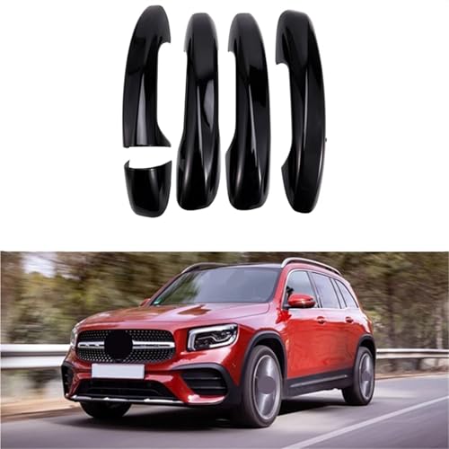 Cache poignée de porte Benz Classe C W205 (2016-2020) noir LHD