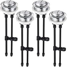 Rossesay 4 Pcs 48mm Toilet Push Button Dual Push Flushing Button Adjustable Toilet Button Pusher Compatible with KOHLER Glacier Bay Aquasource TOTO American Standard Twfords Armitage Shanks Geberit