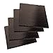 Paderno 41585-10 Set 4 Pz Piatto Quadro Ardesia, 10x10 cm
