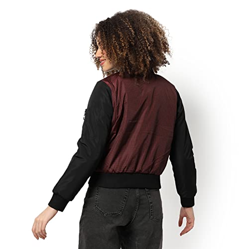 Image of PINACOLADA Women's Puffer Regular Fit Bomber Jacket For Winter Wear | Standing Collar | Full Sleeve | Zipper | Casual Jacket For Woman & Girl | Western Stylish Jacket For Women