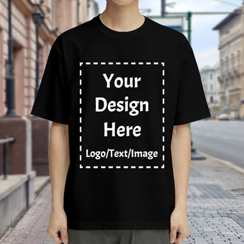Custom T Shirts Bulk Customized Heavy Cotton T-Shirts Design Your Own Personalized Shirts Wit Logo Text4
