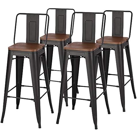 Warmiehomy Set of 4 Kitchen Bar Stools Cover