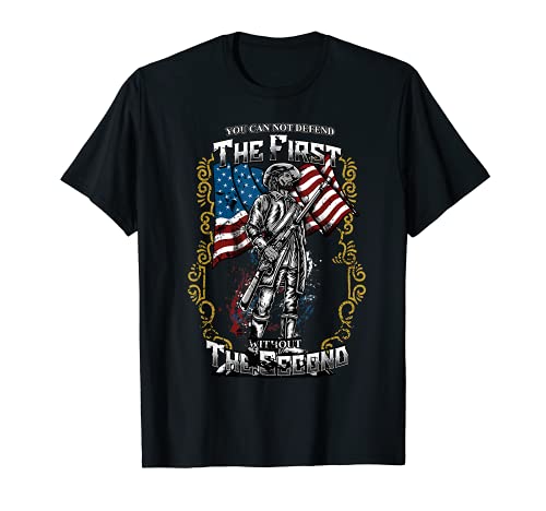 Protect the 2nd Amendement - Cadeau militaire drapeau américain T-Shirt