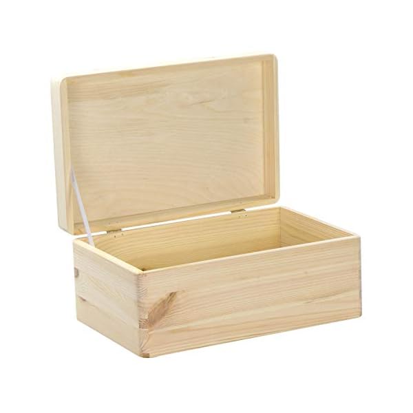 LAUBLUST Erinnerungsbox Baby Personalisiert - Teddybär - Geschenk zur Geburt | M - ca. 30x20x14cm, Holzkiste Natur FSC® – Bild 7